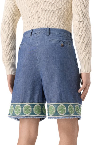 Джинсовые шо�рты VALENTINO, арт. 6V3DD03TAL4, фото 4