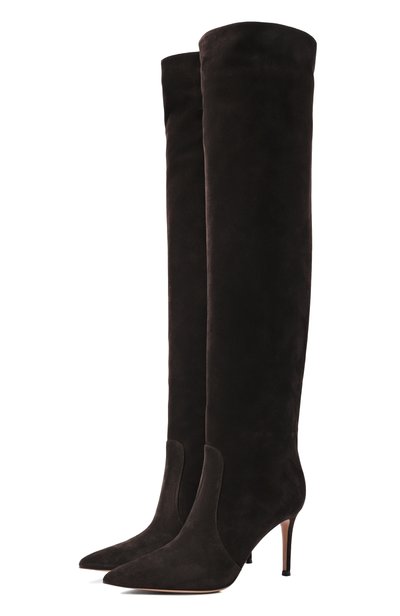 Женские замшевые сапоги hansen 85 GIANVITO ROSSI, арт. G80142.85RIC.C45M0KA