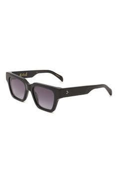 Женские солнцезащитные очки G.O.D. EYEWEAR черного цвета, арт. THIRTY FIVE BLACK/GRAD GREY | Фото 1 (Региональные ограничения белый список (Axapta Mercury): Не проставлено; Нос: Не проставлено; Материал: Пластик; Тип очков: С/з; Очки форма: Квадратные; Оптика Гендер: оптика-женское)