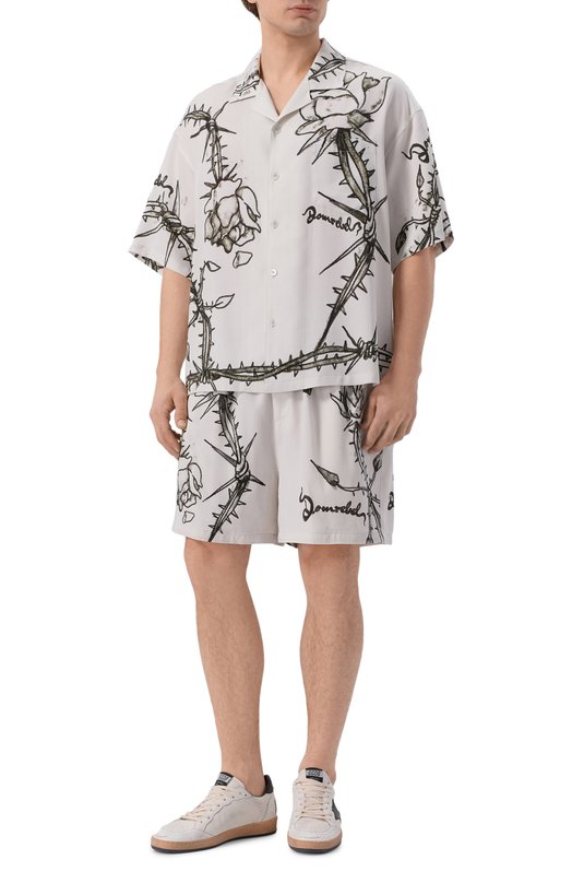 Шорты из вискозы DOMREBEL M INKED/SH0RTS Кремовый  M INKED/SH0RTS Фото 2