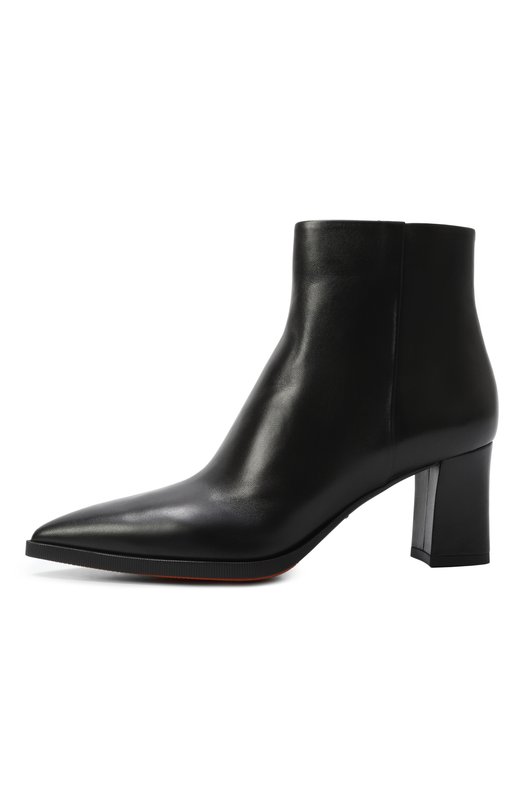 Кожаные ботильоны Santoni WTEG71231PC4NVGB Чёрный  WTEG71231PC4NVGB Фото 4