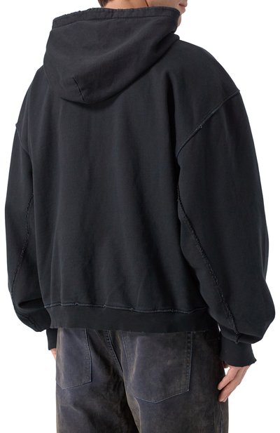 Хлопковая толстовка AN OTHER DATE черного цвета по цене 36200 руб., арт. F50DMAZH082, фото 4 Хлопковая толстовка AN OTHER DATE, арт. F50DMAZH082, фото 4