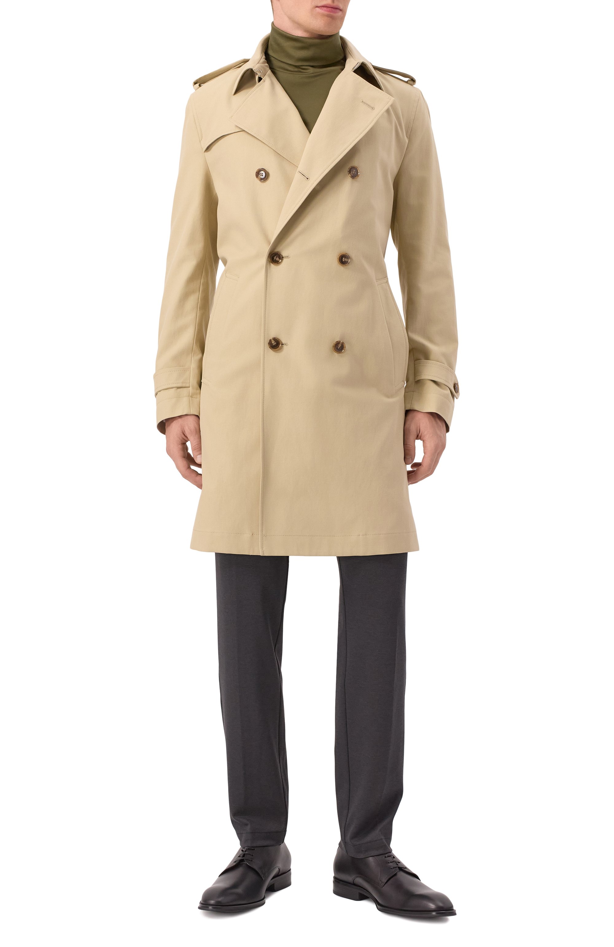 Тренч из лиоцелла и хлопка BOSS, арт. 50534911, фото 2