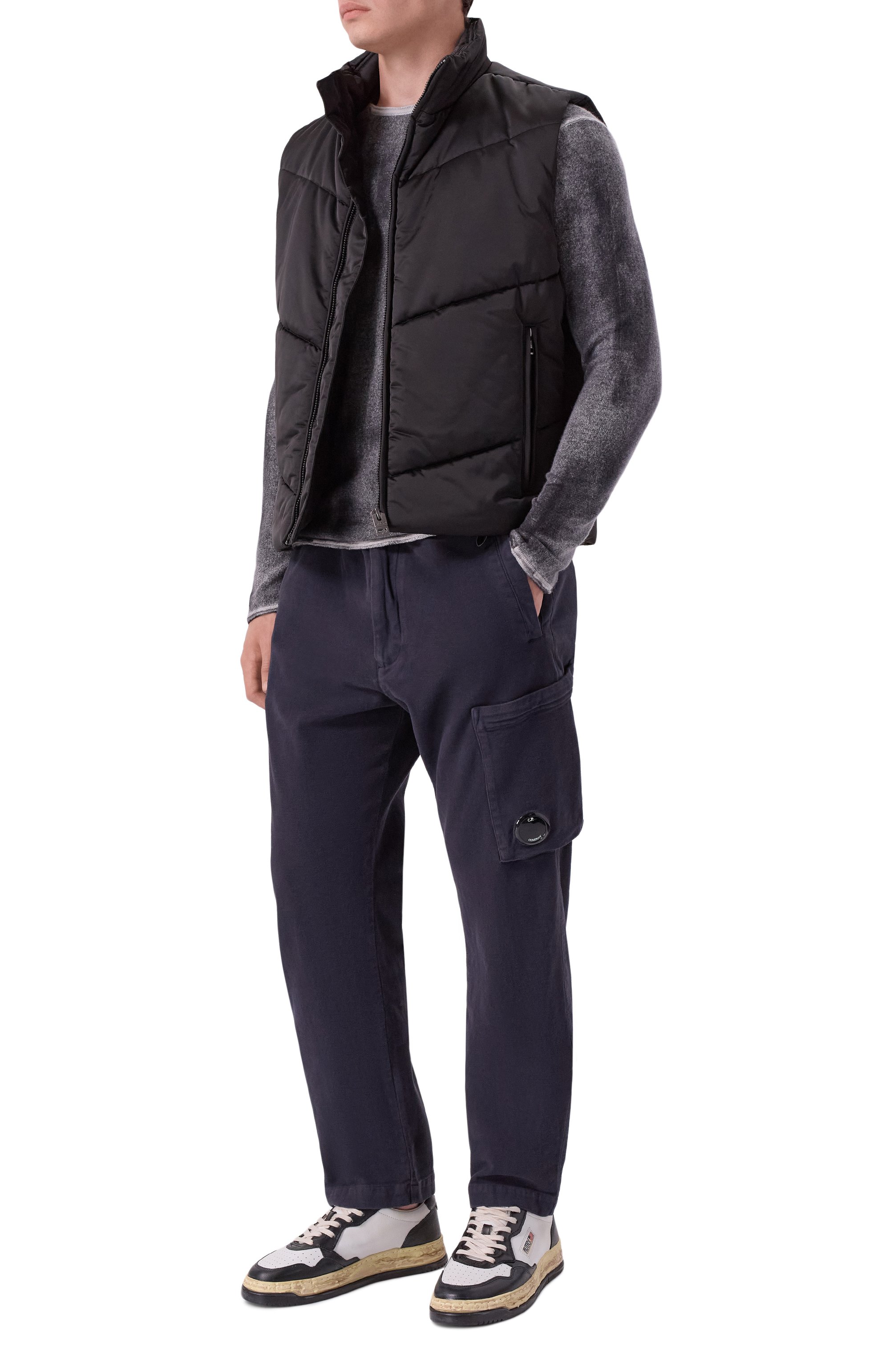 Хлопковые брюки C.P. COMPANY темно-синего цвета по цене 37900 руб., арт. 19CMPA279A110482G, фото 2 Хлопковые брюки C.P. COMPANY, арт. 19CMPA279A110482G, фото 2