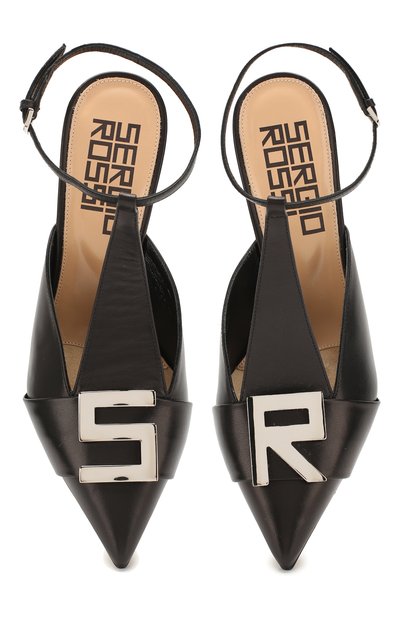 Кожаные туфли logomaniac SERGIO ROSSI, арт. A90021-MNAN07, фото 5