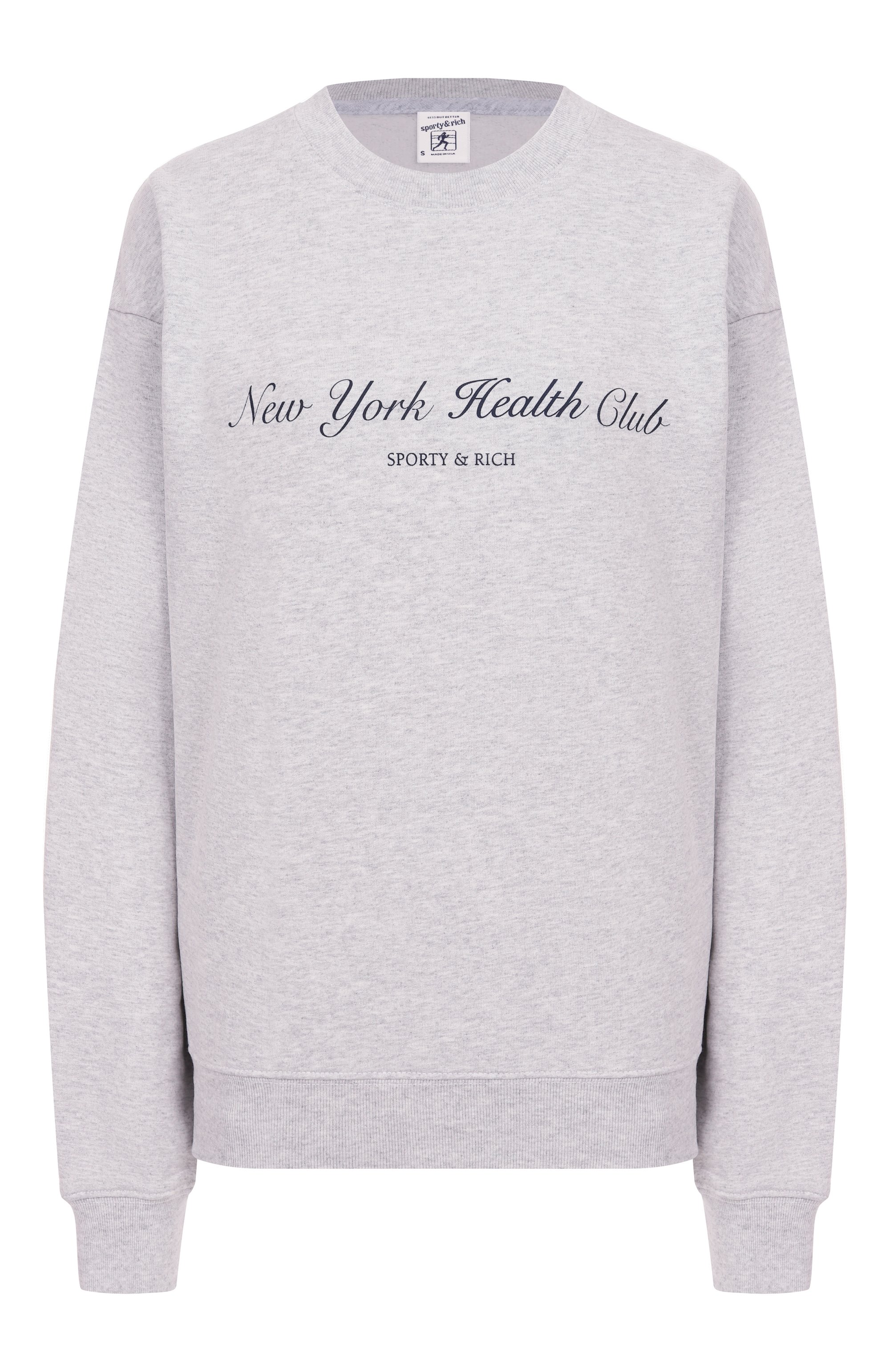 Хлопковый свитшот SPORTY AND RICH, арт. ST071506043GY03, фото 1