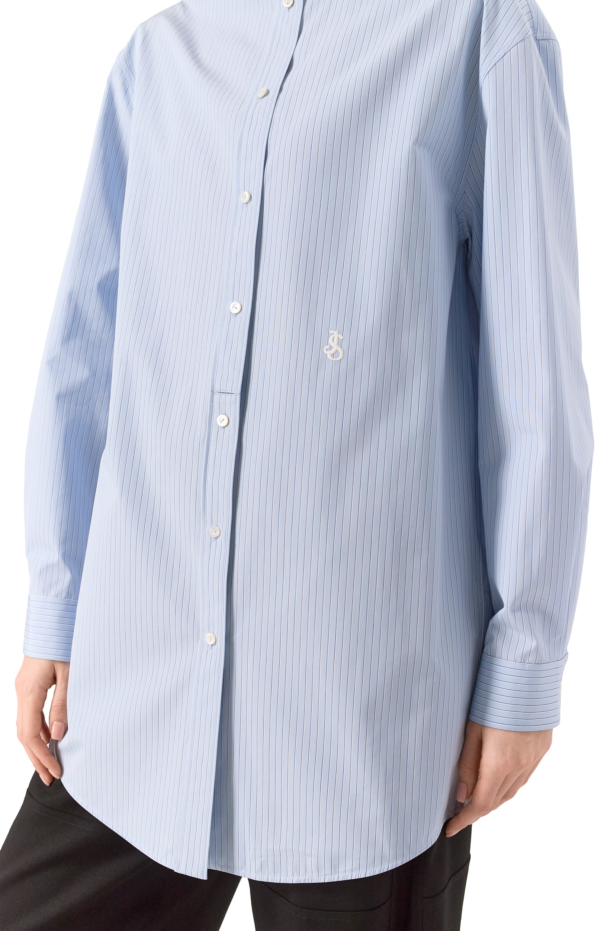 Хлопковая рубашка JIL SANDER, арт. J05DL0103/J45176, фото 5