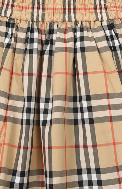 Хлопковая юбка-шорты BURBERRY бежевого цвета по цене 34650 руб., арт. 8117159, фото 3 Хлопковая юбка-шорты BURBERRY, арт. 8117159, фото 3