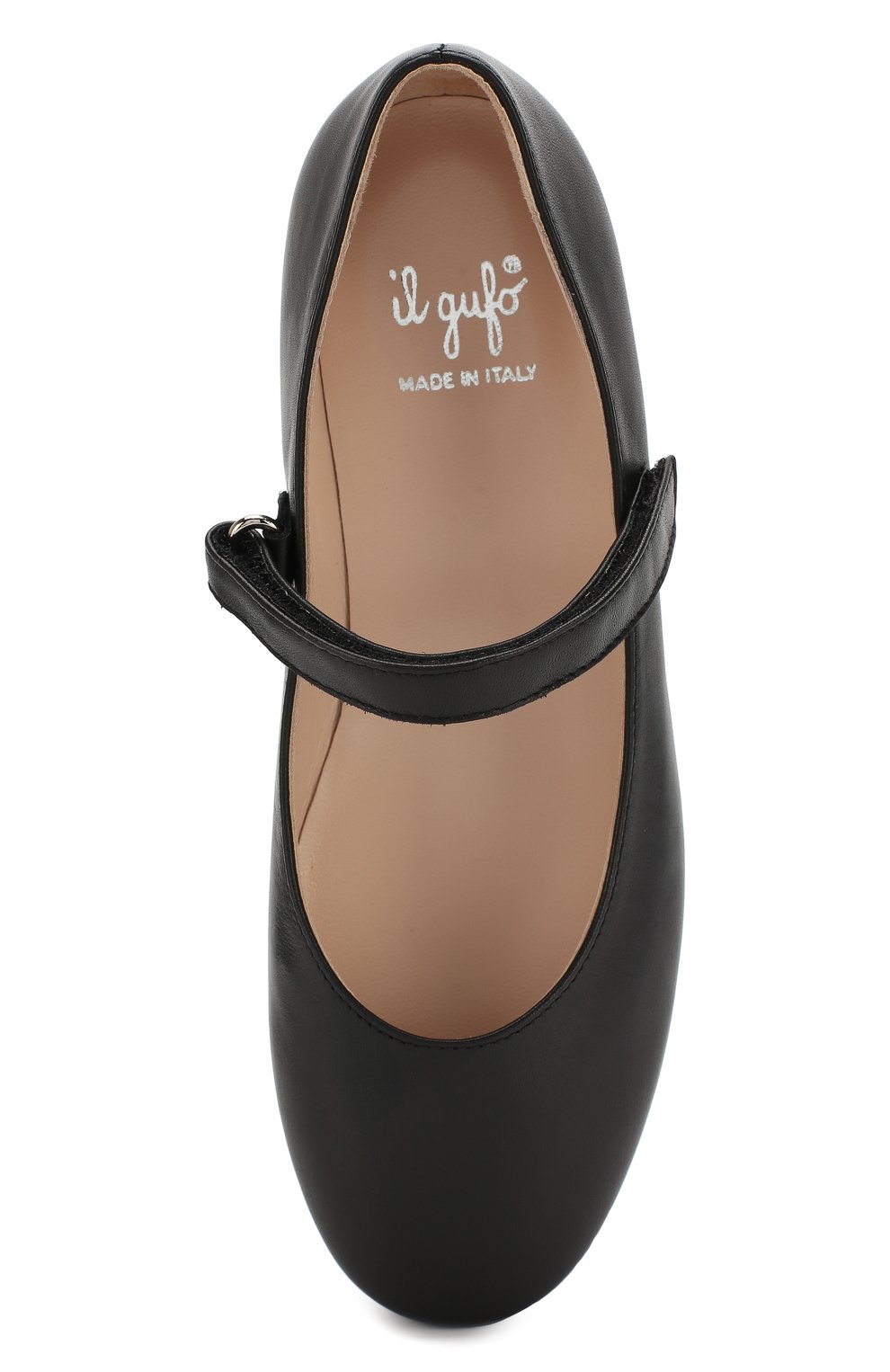 Кожаные балетки с застежкой велькро IL GUFO синего цвета по цене 19950 руб., арт. G289/VITELL0 NAPPAC0L0RS/31-34, фото 4 Кожаные балетки с застежкой велькро IL GUFO, арт. G289/VITELL0 NAPPAC0L0RS/31-34, фото 4