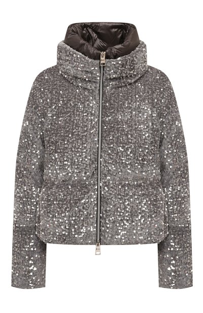 Пуховик с отделкой пайетками HERNO, арт. PI001950D/12623S, фото 1