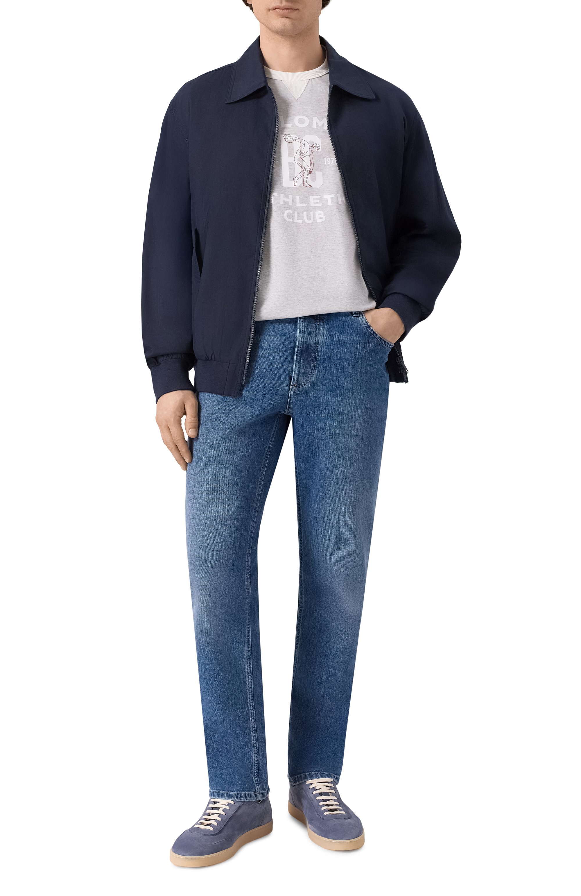 Хлопковая футболка BRUNELLO CUCINELLI, арт. M0B131001G, фото 2