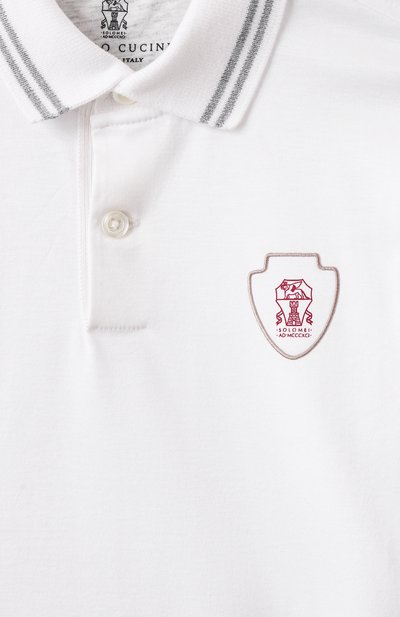 Хлопковое поло BRUNELLO CUCINELLI, арт. B0B13917TB, фото 3