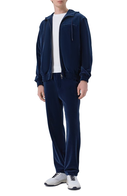 Бархатная толстовка MVST M26.2PM.H018/F122 VEL0UR Синий  M26.2PM.H018/F122 VEL0UR Фото 2