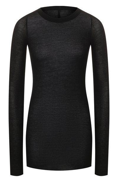 Женская лонгслив из смеси вискозы и шелка RICK OWENS, арт. RP20S1202/RC