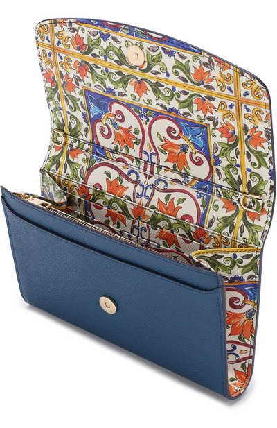 Кожаный клатч на цепочке DOLCE & GABBANA, арт. BI1028/AH338, фото 4