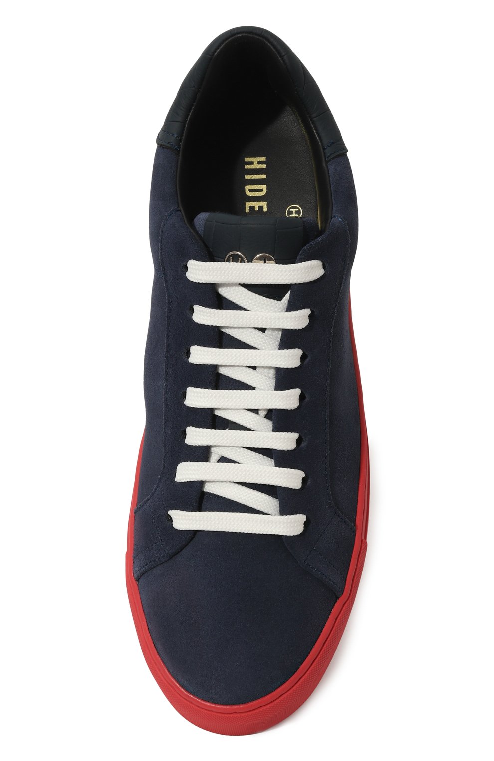 Замшевые кеды oil HIDE AND JACK темно-синего цвета по цене 15950 руб., арт. E0ILL, фото 6 Замшевые кеды oil HIDE AND JACK, арт. E0ILL, фото 6