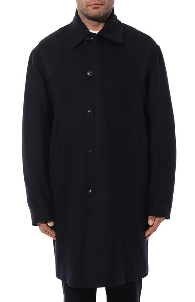 Пальто из шерсти и кашемира CORTIGIANI темно-синего цвета по цене 494000 руб., арт. 1AG637, фото 3 Пальто из шерсти и кашемира CORTIGIANI, арт. 1AG637, фото 3