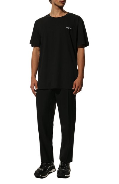 Мужская хлопковая футболка BALMAIN, арт. VH1EF000/B069