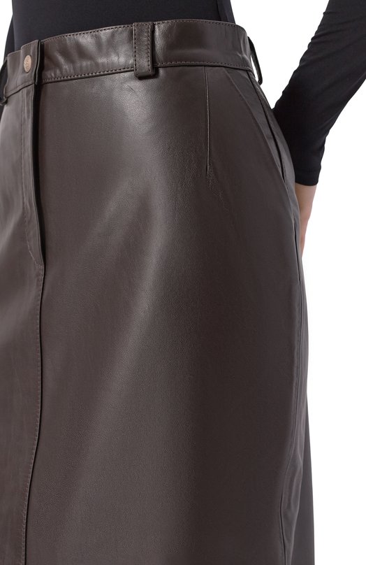 Кожаная юбка Noble&Brulee NB98/011124/2 Коричневый  NB98/011124/2 Фото 5