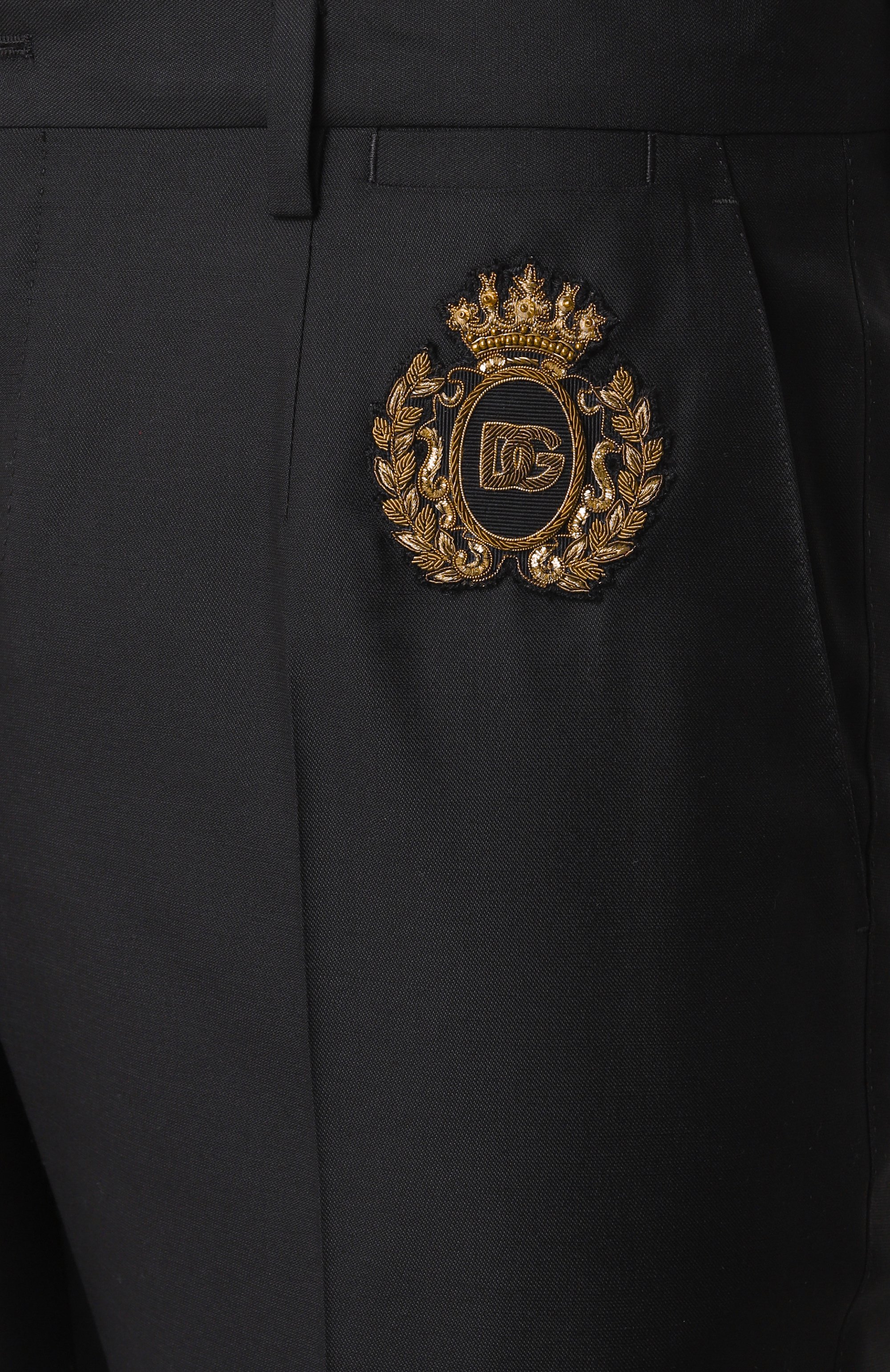 Брюки из шерсти и шелка DOLCE & GABBANA, арт. GY5UMZ/FU3H1, фото 6