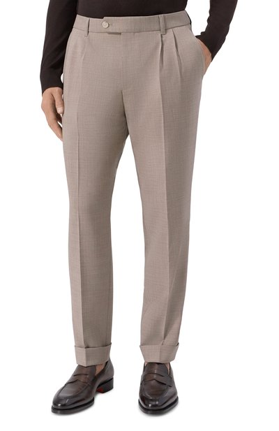 Шерстяные брюки BOSS, арт. 50545822, фото 3