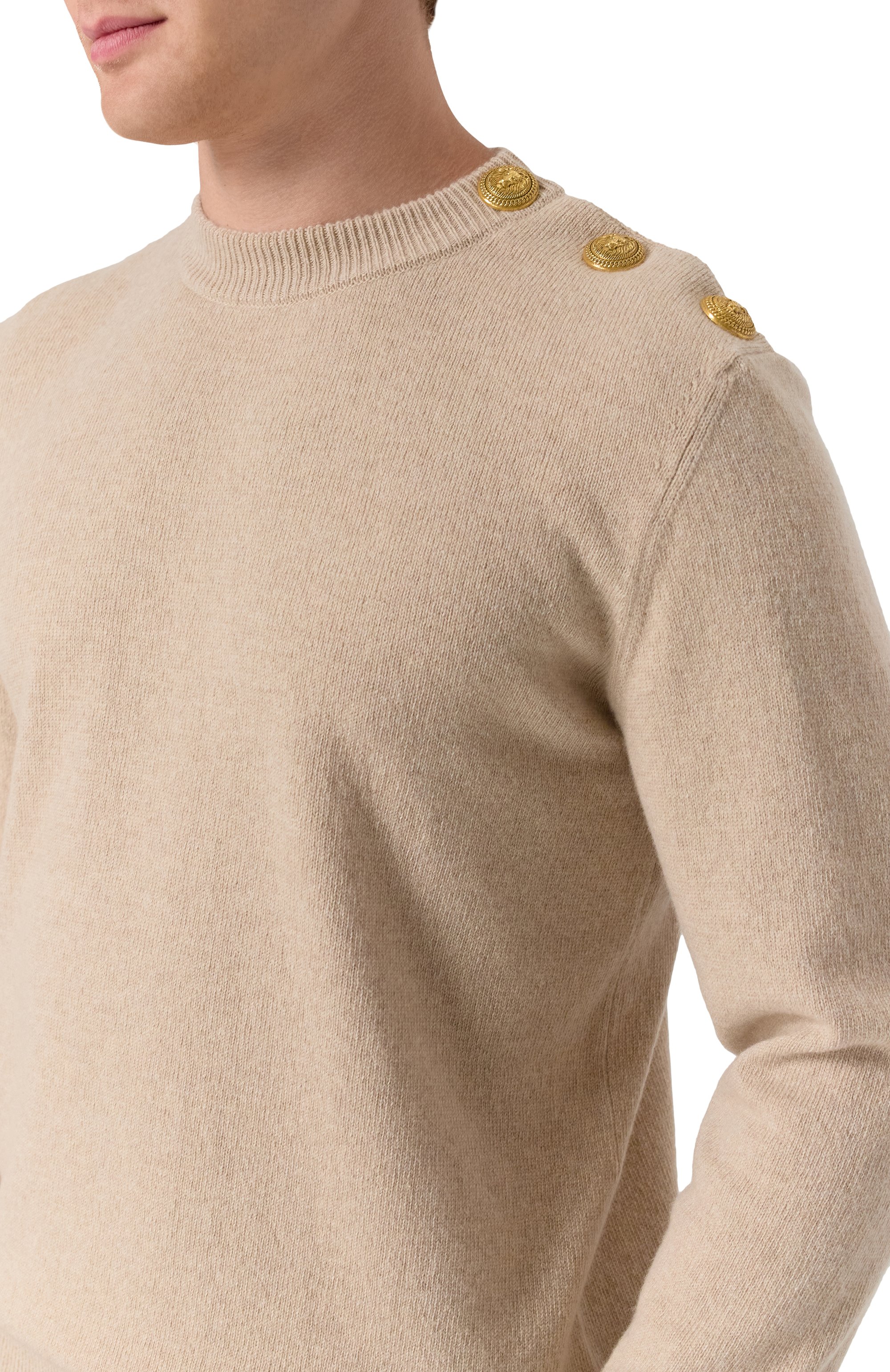 Джемпер из кашемира и шерсти BALMAIN, арт. FH1KD010/KI87, фото 5