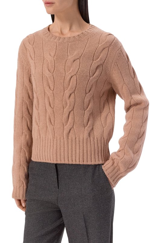 Кашемировый свитер Loro Piana FAN1644 Бежевый  FAN1644 Фото 3