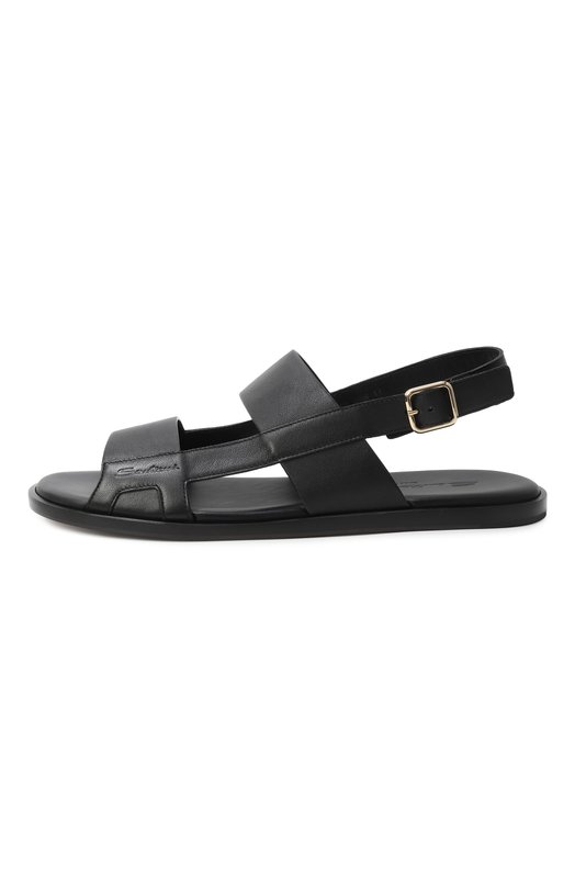 Кожаные сандалии Erik Santoni MCEG19079HC6MG0R Чёрный  MCEG19079HC6MG0R Фото 4