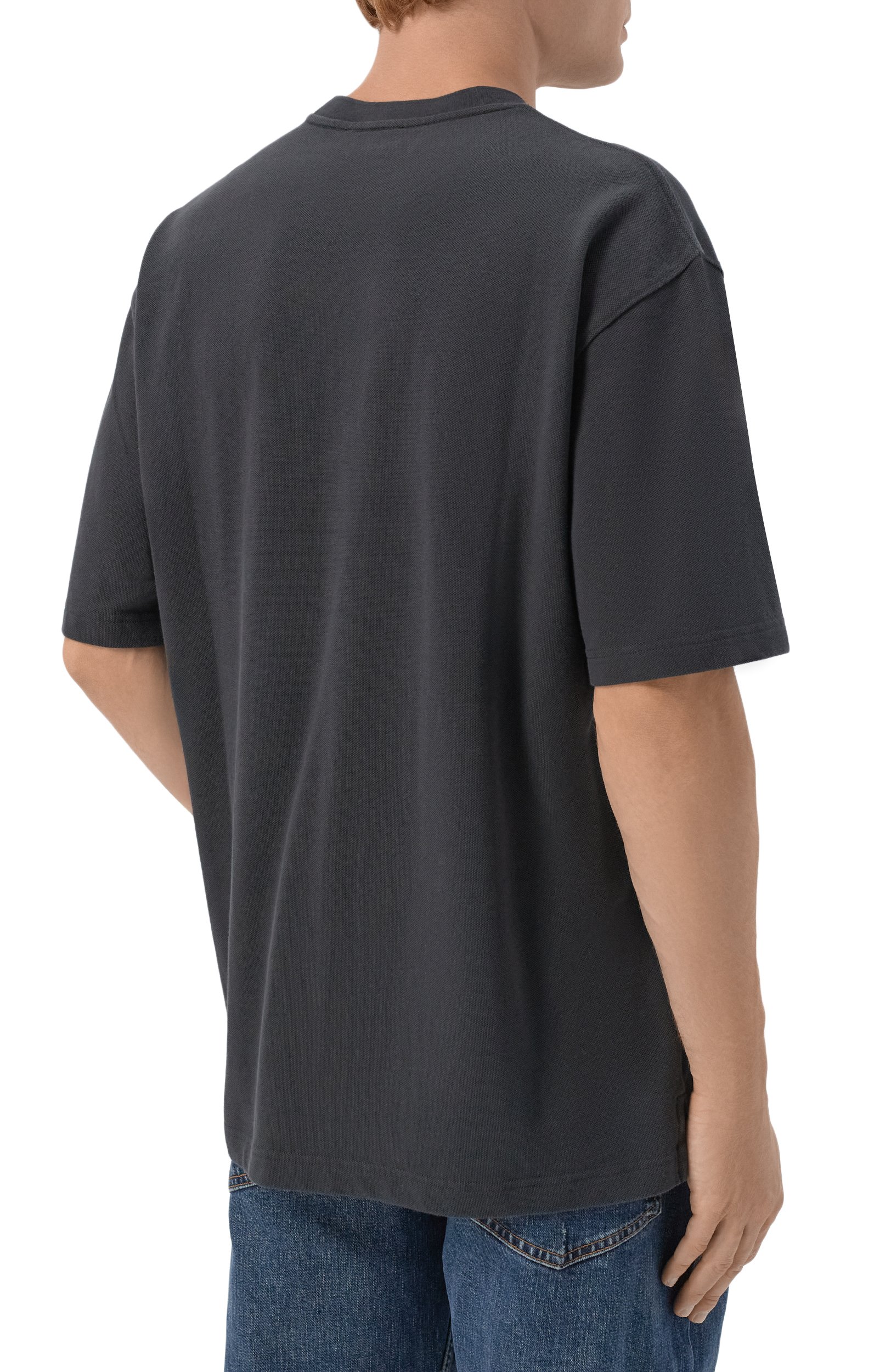 Хлопковая футболка EMPORIO ARMANI черного цвета по цене 26100 руб., арт. EM006411/AF27350, фото 4 Хлопковая футболка EMPORIO ARMANI, арт. EM006411/AF27350, фото 4