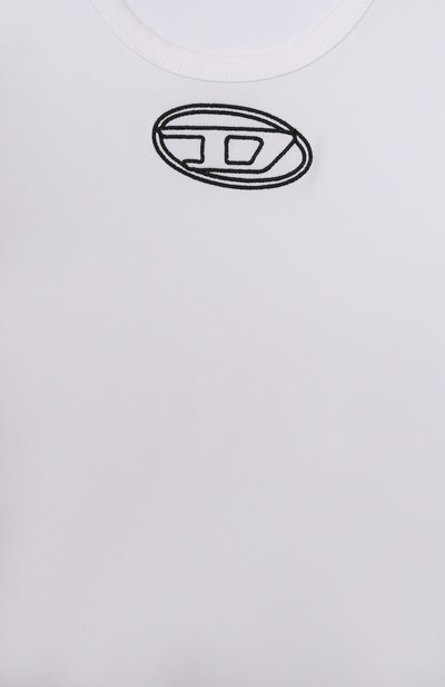 Хлопковое боди DIESEL белого цвета по цене 10900 руб., арт. J02433/0AFAA, фото 3 Хлопковое боди DIESEL, арт. J02433/0AFAA, фото 3