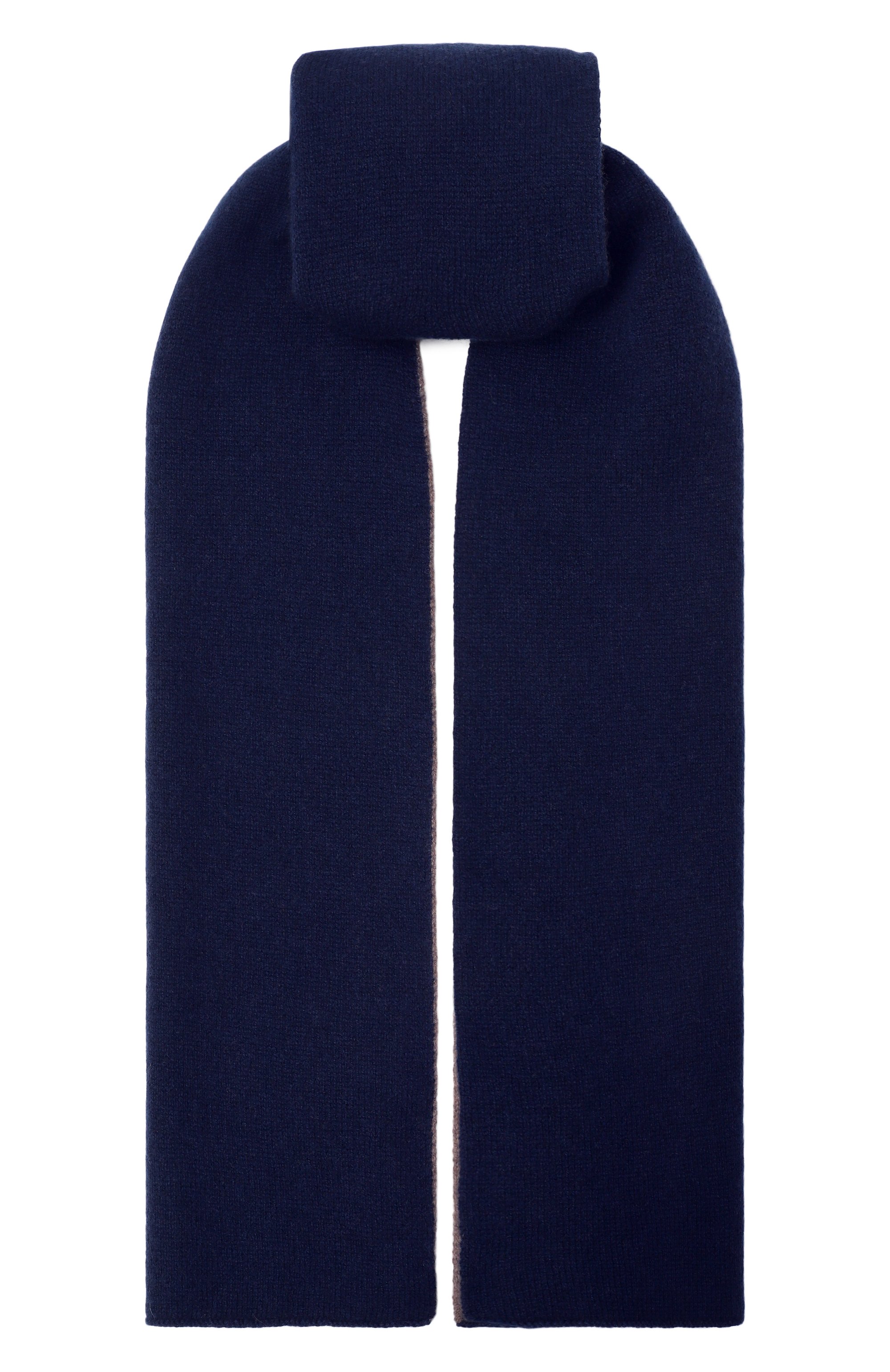 Двусторонний шарф из кашемира ANDREA CAMPAGNA темно-синего цвета по цене 45950 руб., арт. 15513, фото 1 Двусторонний шарф из кашемира ANDREA CAMPAGNA, арт. 15513, фото 1