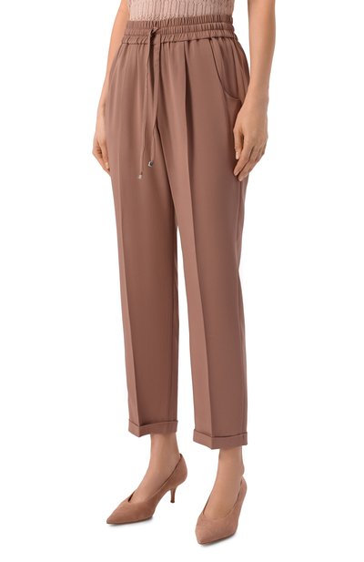 Шелковые брюки KITON, арт. D37102K0977, фото 3