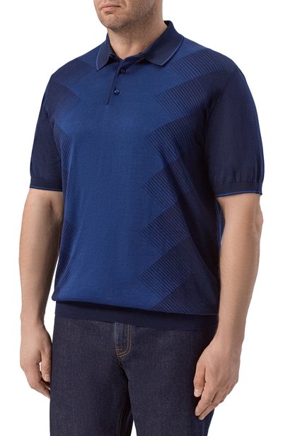 Поло из шелка и хлопка STEFANO RICCI, арт. K818114P13/F26280, фото 3