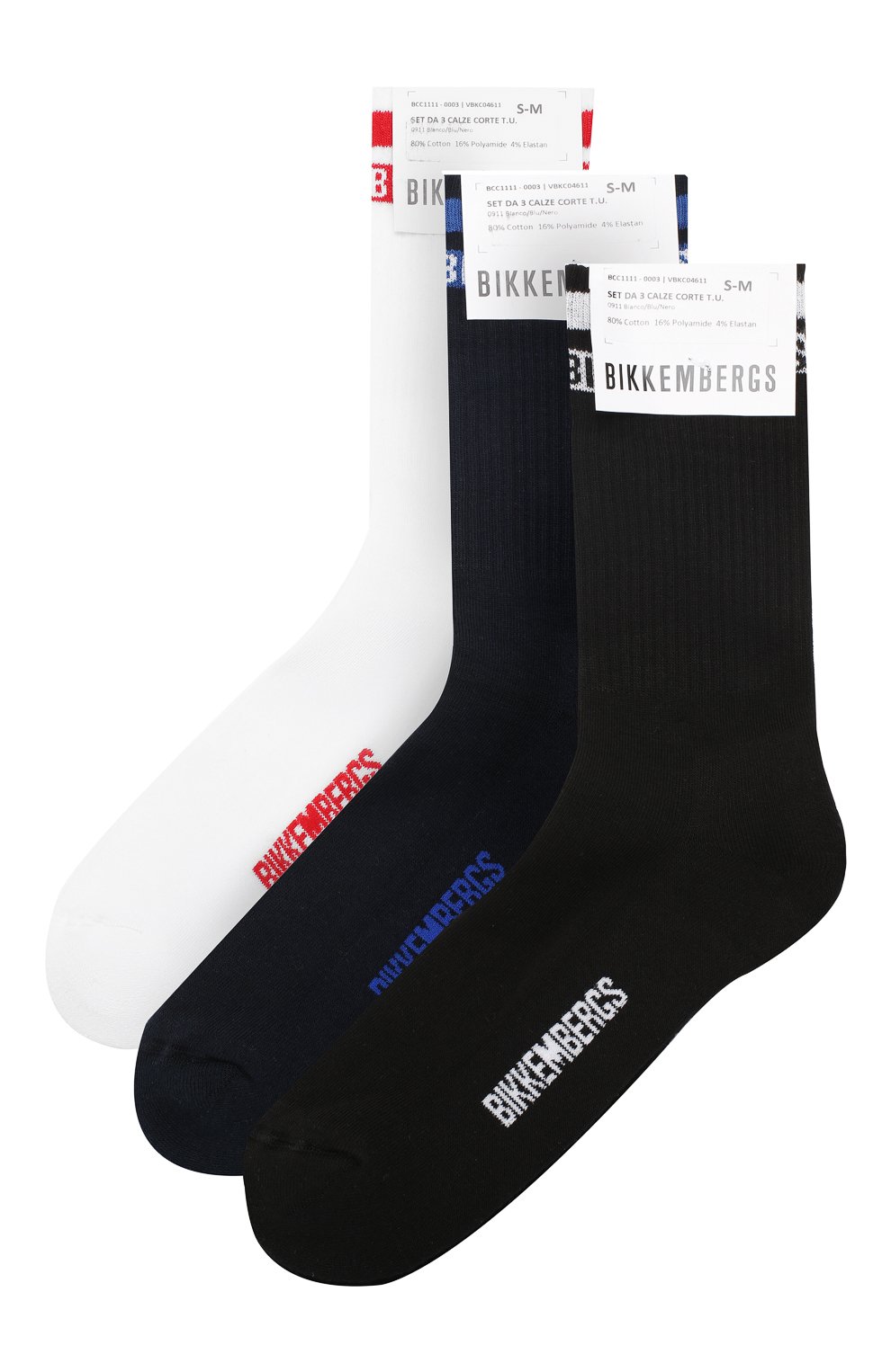 Комплект из трех пар хлопковых носков DIRK BIKKEMBERGS, арт. BCC1111, фото 1