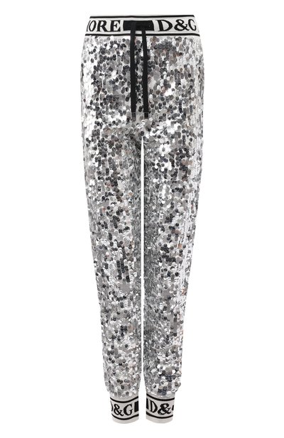Женские джоггеры с пайетками DOLCE & GABBANA, арт. FTBBIT/FLSA8
