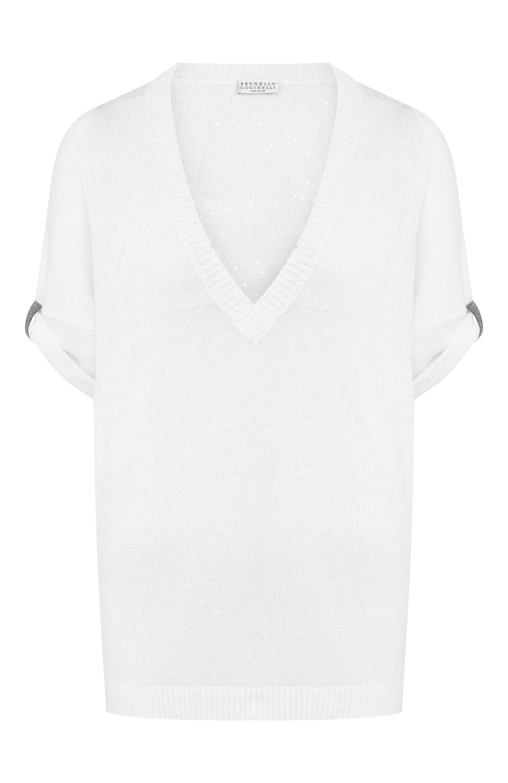 Топ из смеси льна и шелка BRUNELLO CUCINELLI, арт. M10552302, фото 1