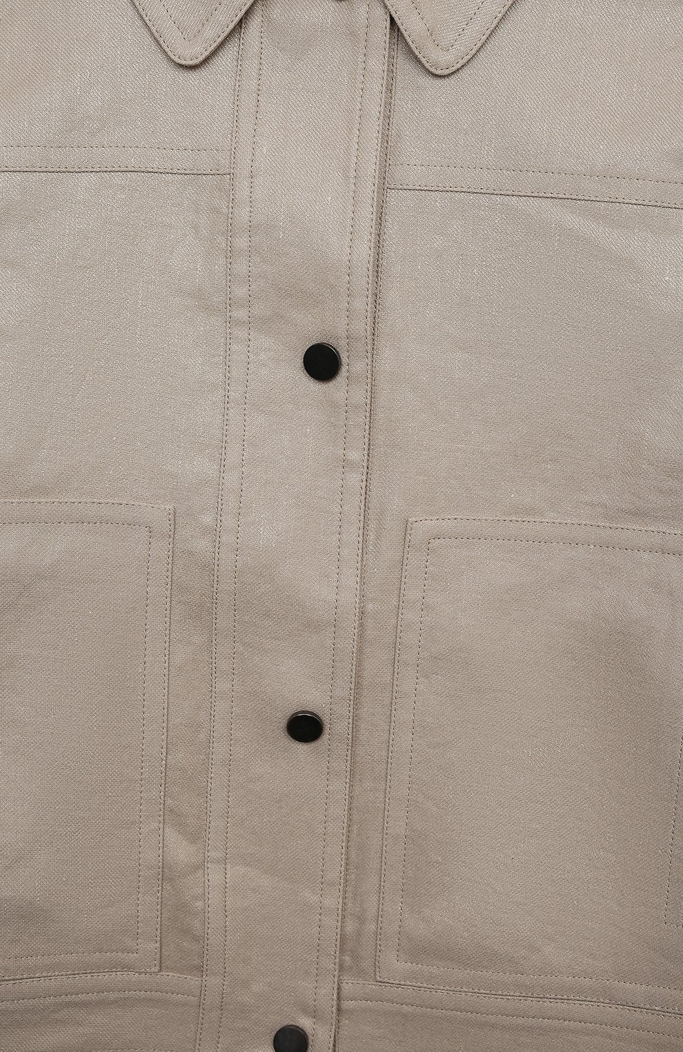 Куртка из хлопка и льна BRUNELLO CUCINELLI, арт. BH500S032A, фото 3