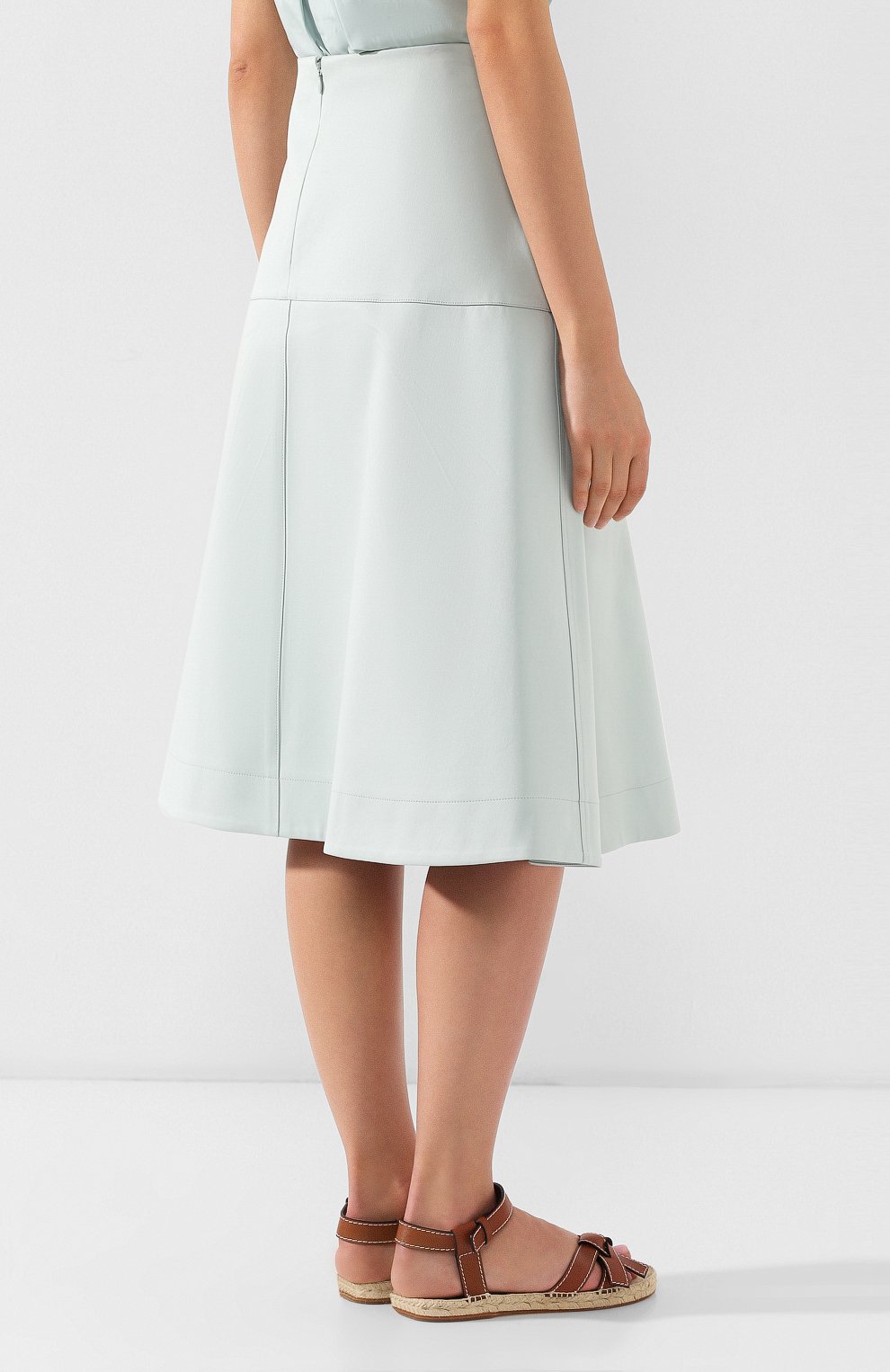 Хлопковая юбка JIL SANDER NAVY, арт. JNWM3506A/JM2417, фото 4