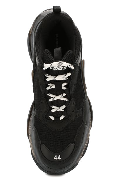 Комбинированные кроссовки triple s clear sole BALENCIAGA черного цвета по цене 111000 руб., арт. 541624/W0901, фото 5 Комбинированные кроссовки triple s clear sole BALENCIAGA, арт. 541624/W0901, фото 5