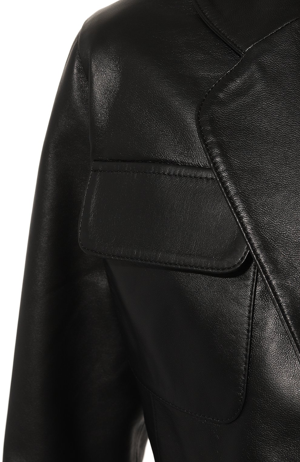 Кожаный жакет CHAUD STUDIO черного цвета по цене 80000 руб., арт. CLAUDIASHORTJACKET23, фото 5 Кожаный жакет CHAUD STUDIO, арт. CLAUDIASHORTJACKET23, фото 5