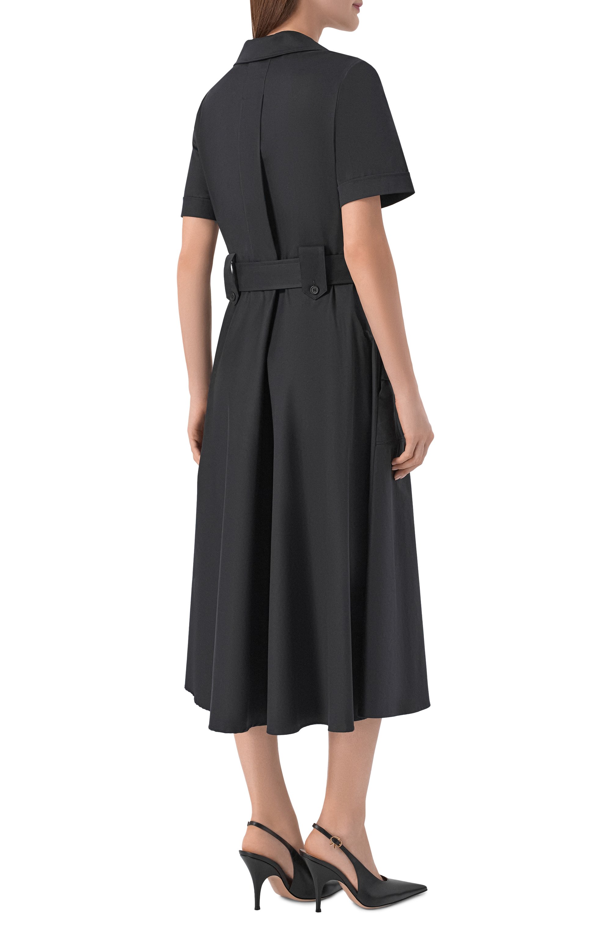 Платье из хлопка и шелка MVST, арт. M26.CSW.D401/SILK P0PELINE, фото 3