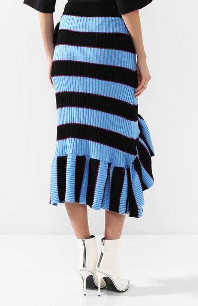 Вязаная юбка в контрастную полоску с оборкой KENZO, арт. 1JU546813, фото 4