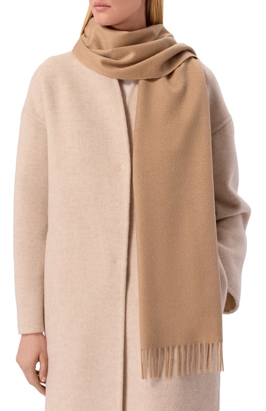 Кашемировый шарф MVST S1080/28X190/5447-DVU Бежевый  S1080/28X190/5447-DVU Фото 2