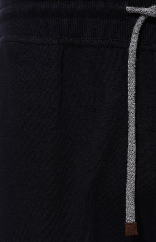 Хлопковые шорты Brunello Cucinelli M0T353242G Синий  M0T353242G Фото 5