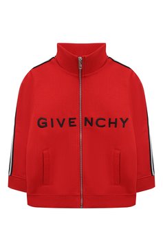 Детский хлопковая толстовка GIVENCHY красного цвета, арт. H25485/6A-12A | Фото 1 (Рукава: Длинные; Мальчики Кросс-КТ: Толстовка-одежда; Материал сплава: Проставлено; Материал внешний: Хлопок; Тематический товар: Disney; Драгоценные камни: Проставлено; Ростовка одежда: 5 лет | 110 с�м, 7 лет | 122 см, 9 лет | 134 см, 12 лет | 152 см)