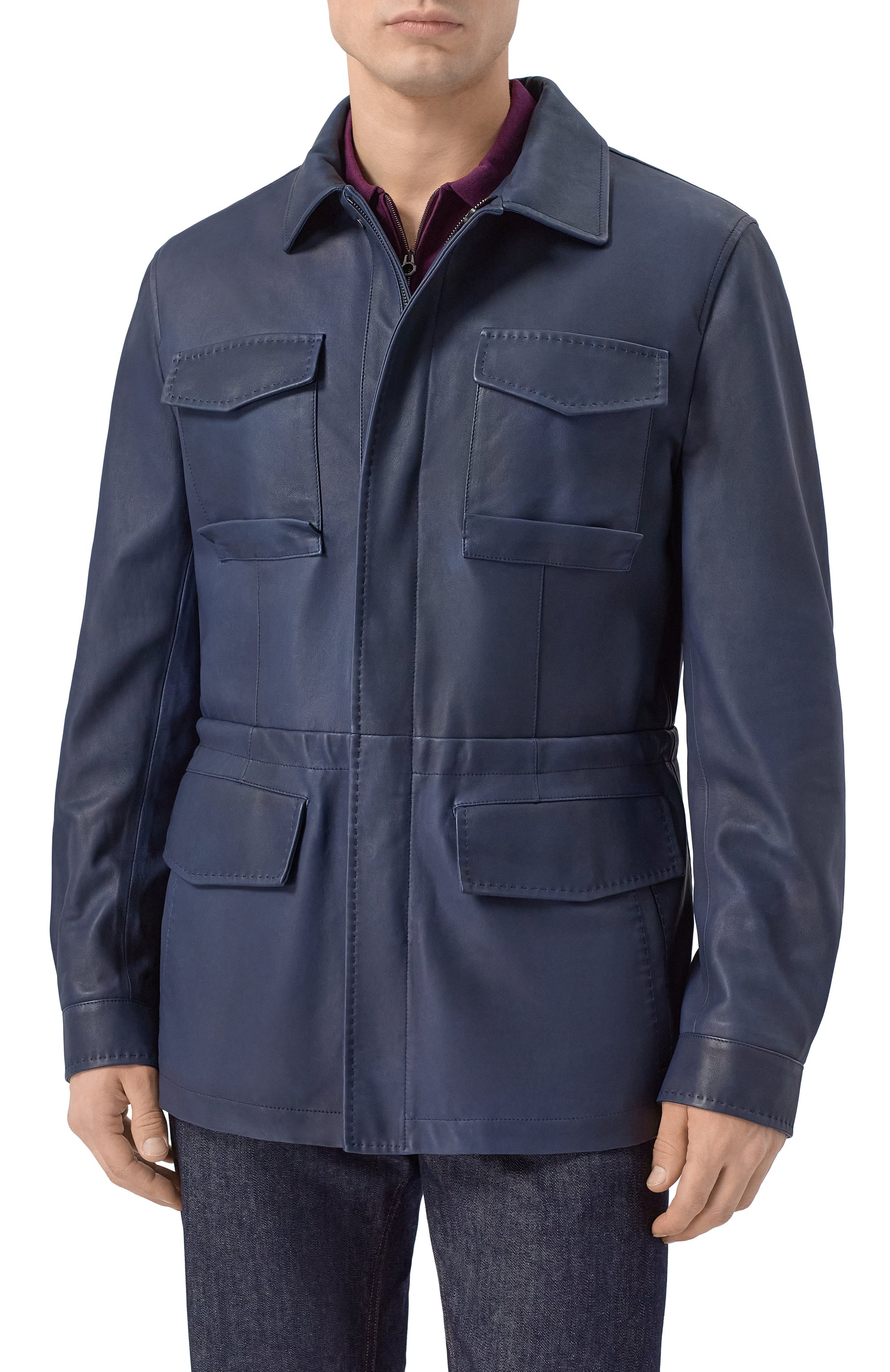 Кожаная куртка KITON, арт. UW2381V0818H, фото 3