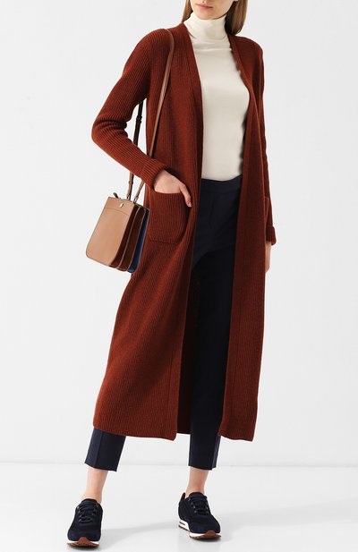 Однотонный кардиган с поясом из кашемира LORO PIANA, арт. FAG3561, фото 2