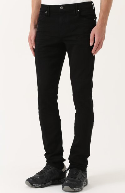 Джинсы прямого кроя с потертостями RTA, арт. MF7AC-45BLK, фото 3