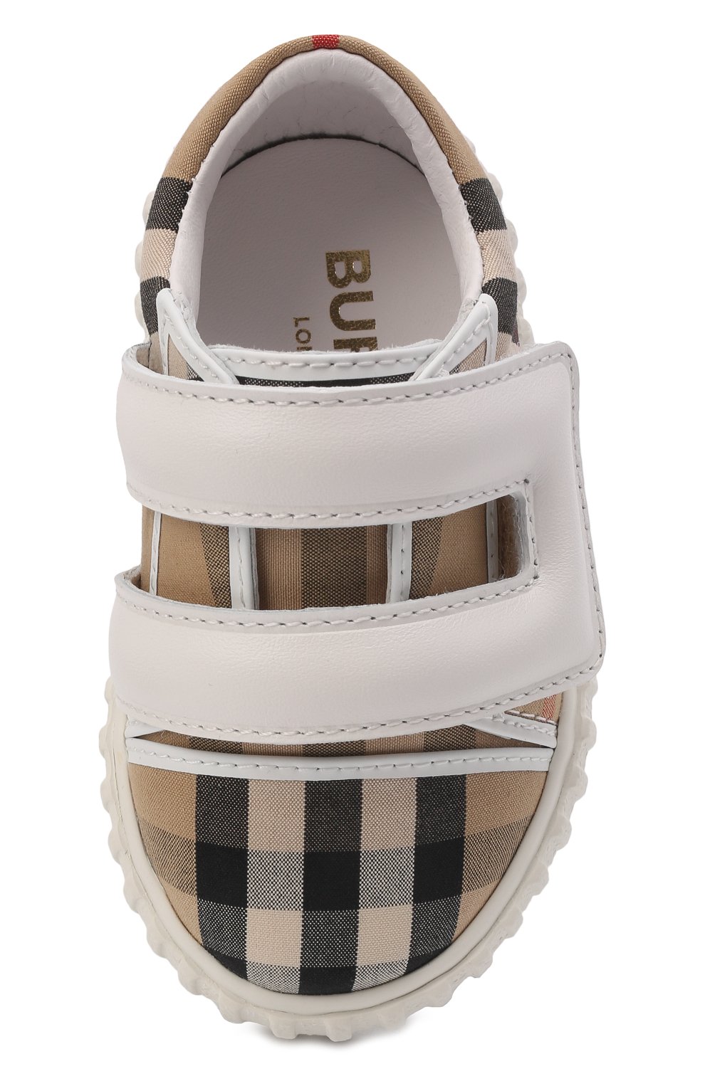 Текстильные кеды BURBERRY бежевого цвета по цене 29500 руб., арт. 8049411, фото 4 Текстильные кеды BURBERRY, арт. 8049411, фото 4