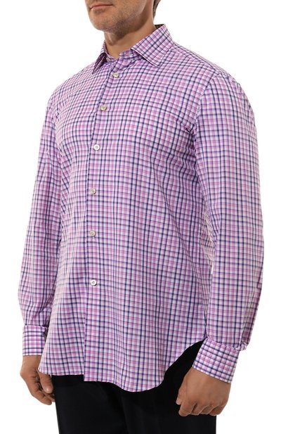 Хлопковая рубашка KITON, арт. UCIH08879, фото 3